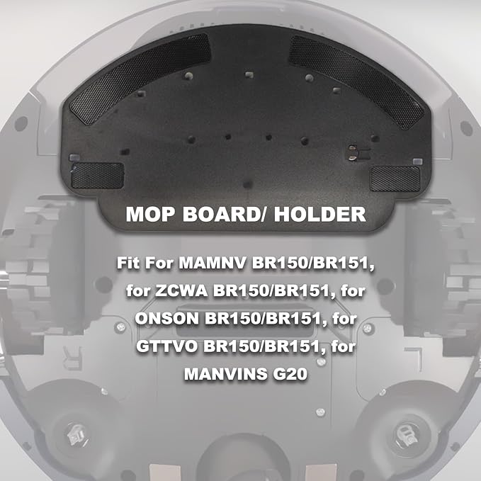 Robot Vacuum Mop Pads Replacement Parts Fit for MAMNV BR150/BR151, for ZCWA BR150/BR151, for ONSON BR150/BR151, for GTTVO BR150/BR151, for MANVINS G20 (3PC-MOP PAD& 2MOP), b-2-1