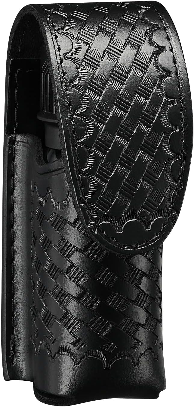 Mace Pepper Spray Holder Black Belt Pouch, Hidden Snap MK III Small, Fits up to 2oz