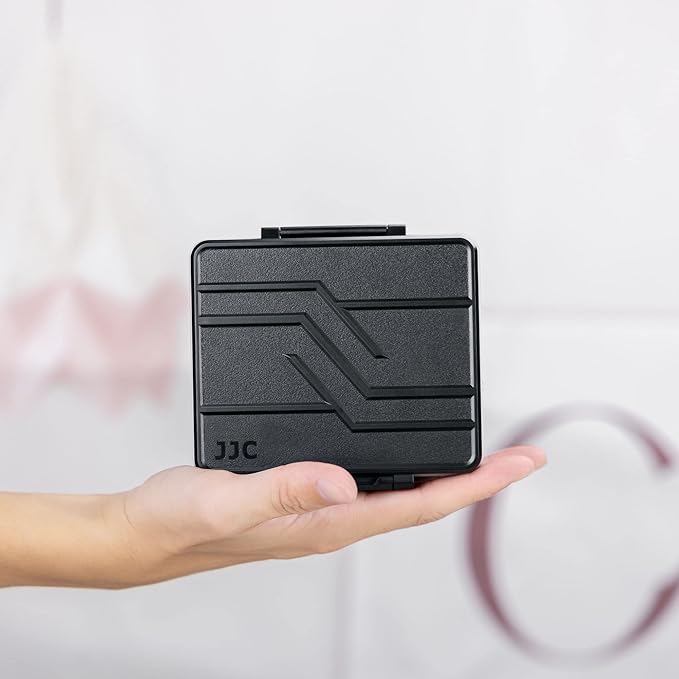 LP-E6 EN-EL15C NP-W235 FZ100 Camera Battery and Memory Card Case with Labels,DSLR SLR Battery Organizer Storage for 16 Micro SD 6 SD 3 CF Express Type A and 2 XQD/CF Cards,Water-Resistant & Shockproof