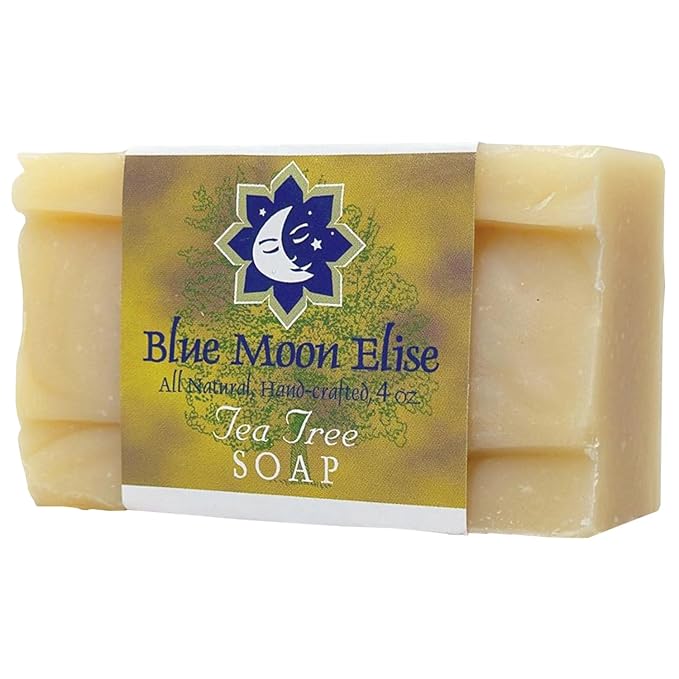Tea Tree Bar Soap for Men and Women, Made with Organic Ingredients, Handmade in the USA, Moisturizing and Therapeutic for Face/Body, Soap Bar for Sensitive Skin