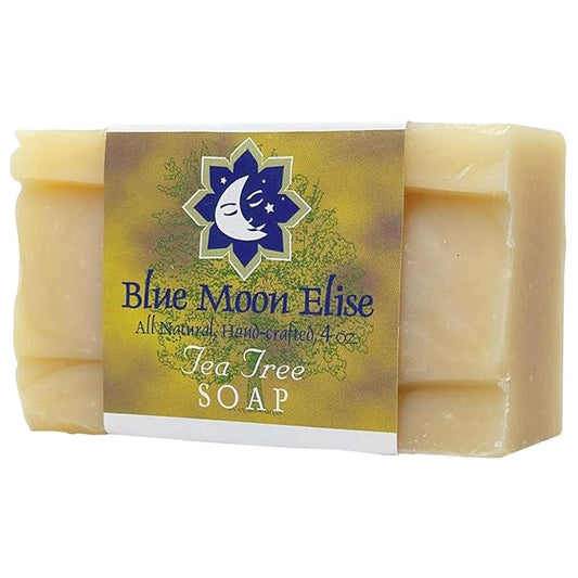 Tea Tree Bar Soap for Men and Women, Made with Organic Ingredients, Handmade in the USA, Moisturizing and Therapeutic for Face/Body, Soap Bar for Sensitive Skin