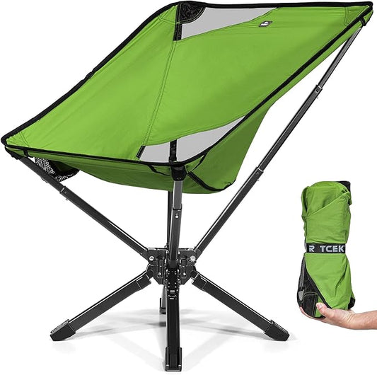 Adjustable Portable Camping Chair RiseLite Lightweight Compact Folding Chair for Adults, Collapsible Camp Chairs That Folds Up Small, Easy Carry for Travel, Outdoor, Sports, Backpacking, Hiking