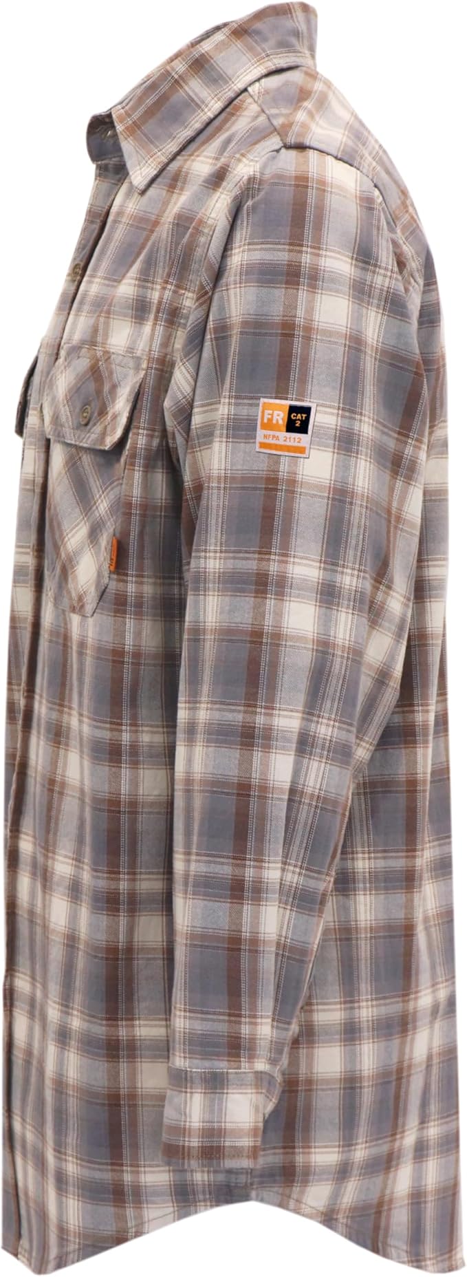 KONRECO FR Shirts for Men Fire Resistant Button Down Work Shirt 100% Cotton 6.5oz Lightweight Welding Shirts