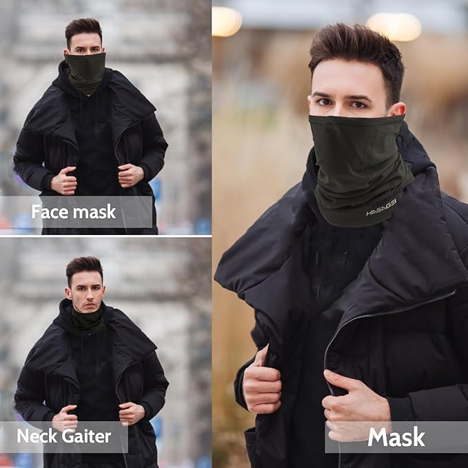 Winter Neck Warmer Gaiter Windproof Face Mask Ski Mask Half Balaclava for Ski Snowboard for Men & Women for sports & outdoor