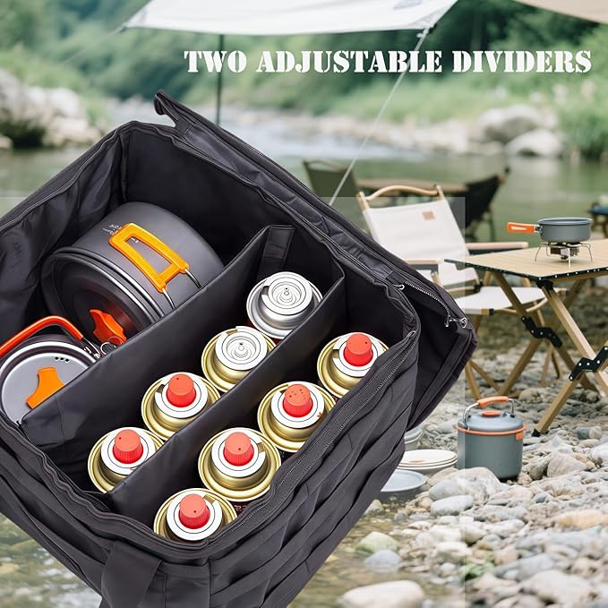 21L Tactical Camping Storage Bag - Tactical Utility Tote Bag Camping Cookware Organizer Trunk Organizer (black)