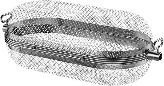 Rotisserie Grill Basket for Napoleon Grill,64000 BBQ Accessories Fit Most Spit Rods of Grills Rotisserie,Stainless Steel