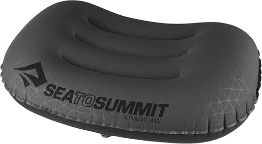 Sea to Summit Aeros Ultralight Inflatable Camping and Travel Pillow, Large (17.3 x 12.6) Grey