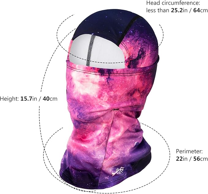 BASSDASH Winter Balaclava Fleece Ski Mask Ninja Hood Neck Warmer Fishing Hunting