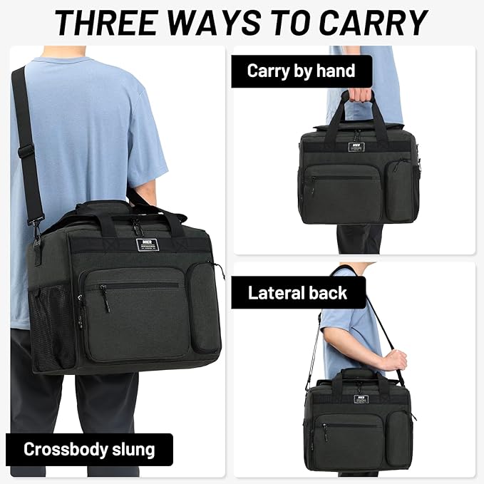 MIER 30L Extra Large Soft Cooler Bag with Bottle Opener for Camping Beach BBQ Grocery Leakproof Picnic Lunch Bag, Collapsible, 45Can (Dark Gray)