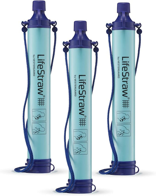 LifeStraw Personal Water Filter for Hiking, Camping, Travel, and Emergency Preparedness
