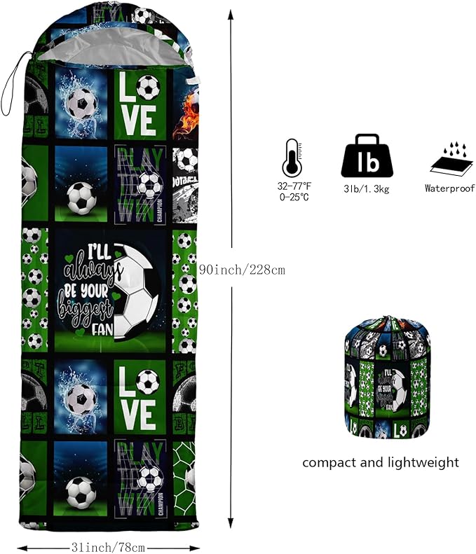 Print sleeping bag,sleeping bags,Outdoor Camping Sleeping Bag，Suitable For Children Boys And Girls Portable,Waterproof,Compact And Lightweight,Great For Outdoor Camping,Backpacking And Hiking