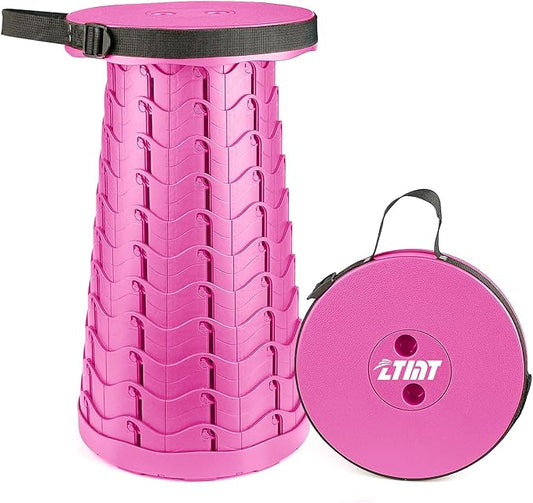 FoldingStool Colorful Stool Body Portable Collapsible Stool Seat Max Load Capacity 397lbs, Telescopic Folding Stools Retractable Stools for Adults Camping Hiking Travel Outdoor BBQ