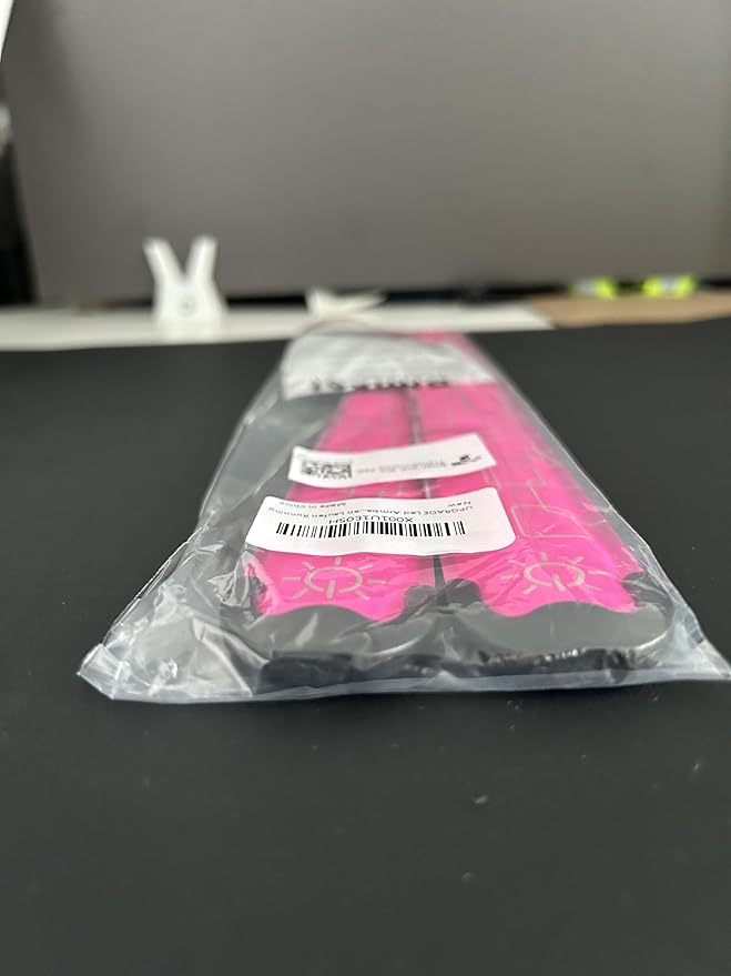 Simket LED Armband Rechargeable for Running(2 Pack), Running Lights for Runners, Running Lights, High Visibility Reflective Running Gear Adjustable Light Up Arm Bands for Men Women Kids