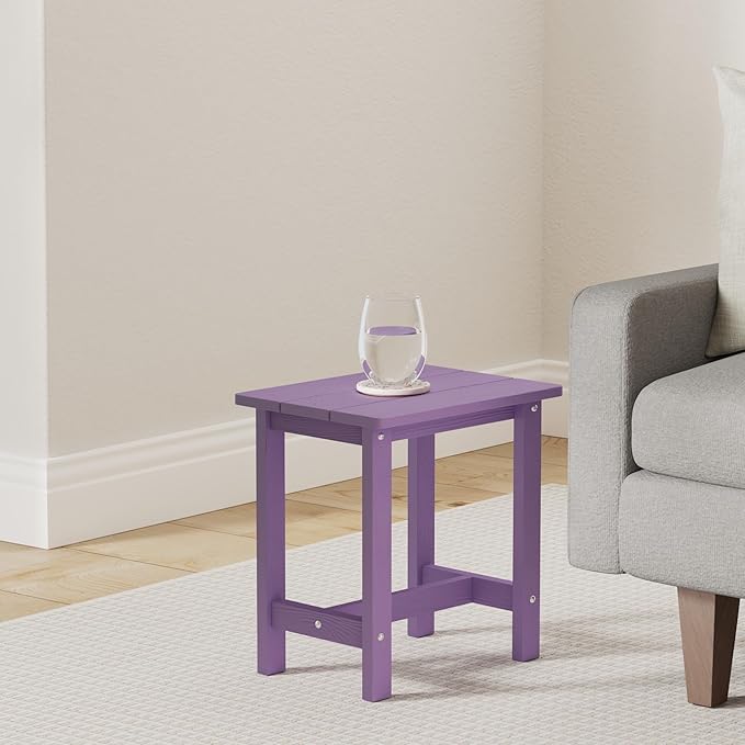 LUE BONA Outdoor Side Table, Purple