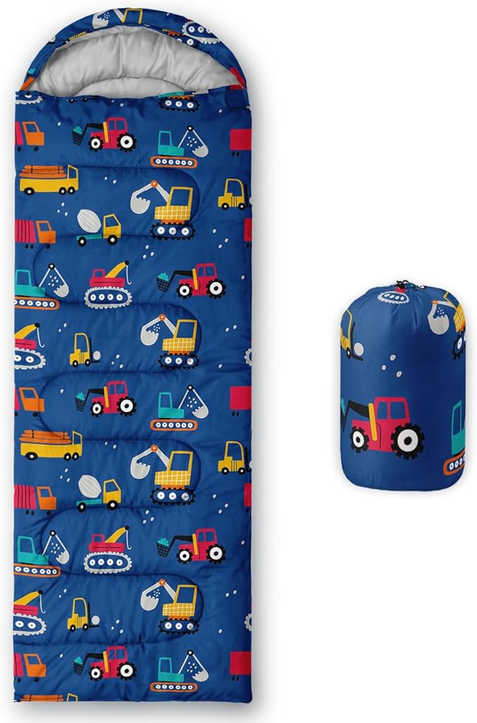 AILONEN Outer Space Astronaut Camping Sleeping Bags,Lightweight & Waterproof,3 Season Warm & Cool Weather,Cartoon Sleeping Bags for Kids,Boys Girls Travelling,Outdoors