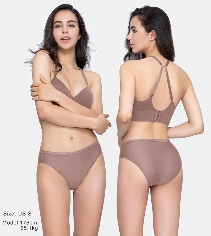 LAPASA Women's Quick Dry Travel Underwear Mesh Hiking Bikinis Activewear Stay Fresh Panties 5 Pack Terraversal L84