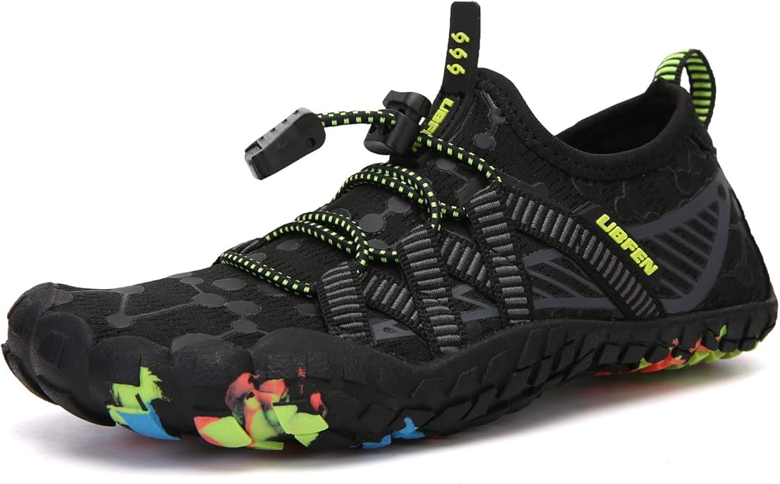 UBFEN Water Shoes for Kids Boys Girls Aqua Socks Barefoot Beach Sports Swim Pool Quick Dry Lightweight Toddler Little Big Kid