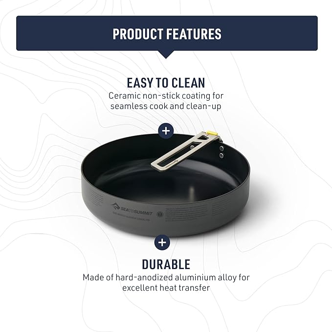 Sea to Summit Frontier Ultralight 8 Inch Camping Cooking Pan