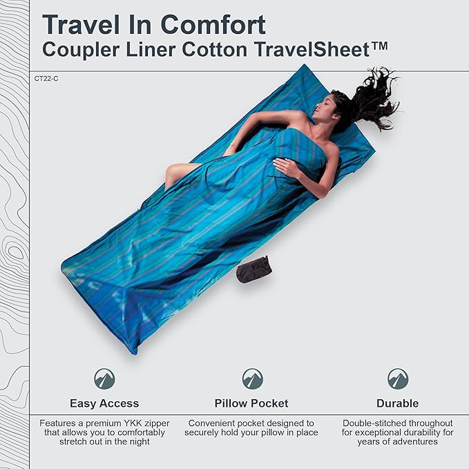 COCOON - Premium - Coupler Liner TravelSheet - Regular