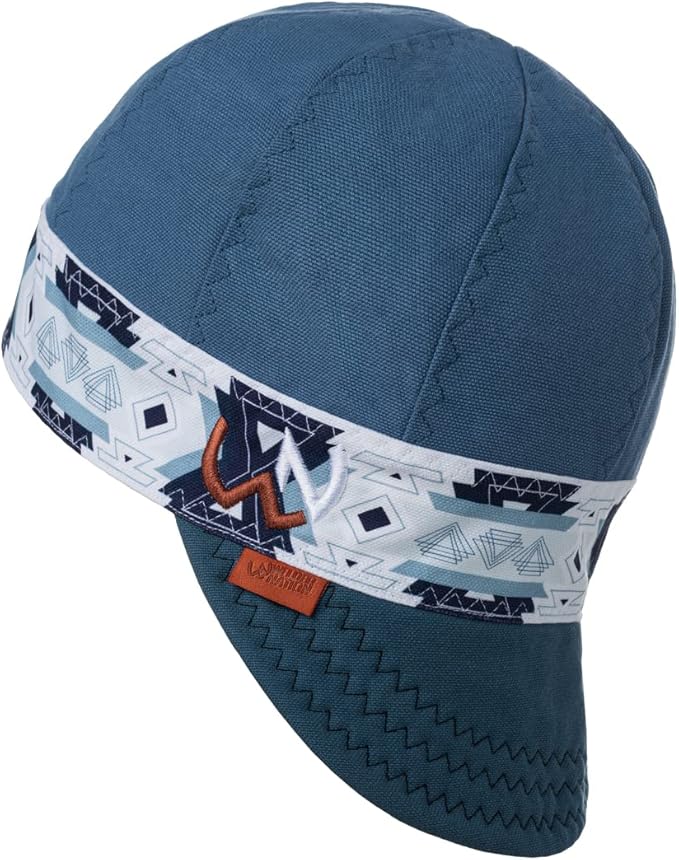Welder Nation 8 Panel 10 oz Welding Premium Cap 100% Cotton Interior & Duck Canvas Exterior - Protective Durable Heavy-Duty