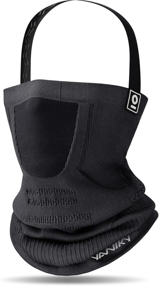Winter Neck Warmer Gaiter Ski Face Mask, Breathable Fleece Balaclava Windproof Cold Weather Scarf
