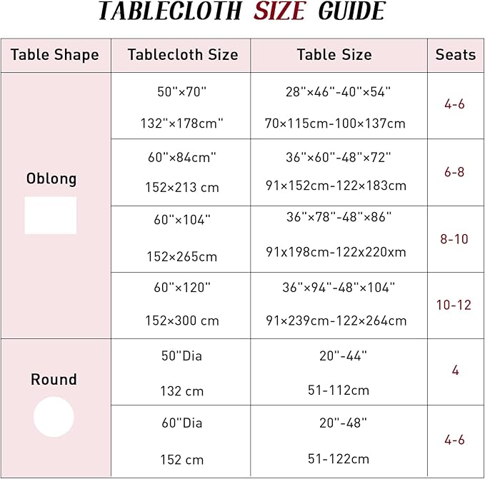 Poise3EHome 60 inches Outdoor/Indoor Waterproof Spillproof Round Tablecloth with Umbrella Hole for Camping, Picnic, Spring, Patio, Party, Burgundy Red Checkered