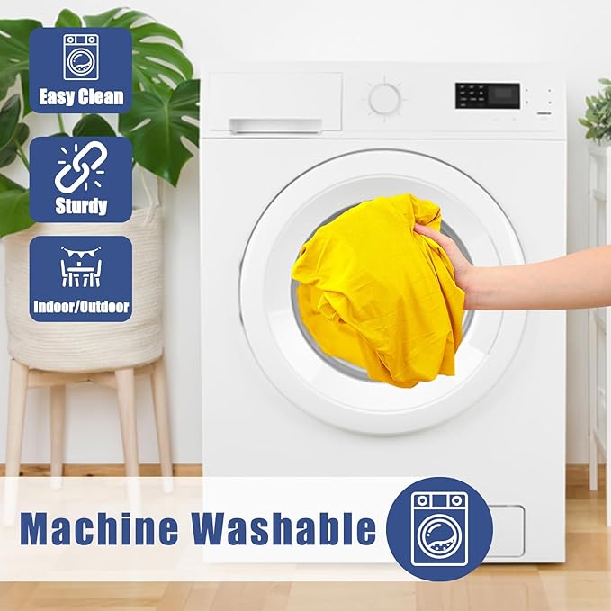 Spandex Picnic Table Cloth 2 Pack, Elastic Fitted Tablecloths for 8 Foot Rectangle Tables, Stretch Washable Patio Table Cover for Outdoor, Camping, Banquet and Parties (Yellow, 30"x96")