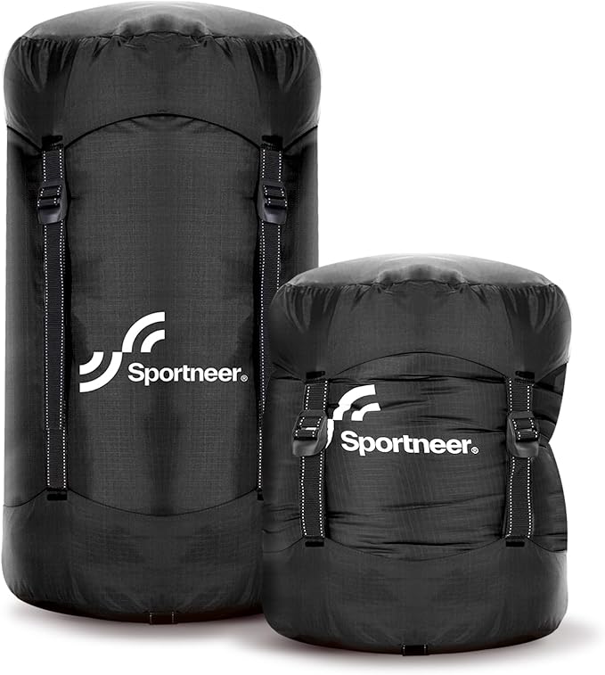 Sportneer Compression Sack, 13L/20L/40L/50L Sleeping Bag Stuff Sack, Tear-Resistant Ultralight Sleeping Bag Compression Sack-Space Saving Gear for Camping Hiking Travel