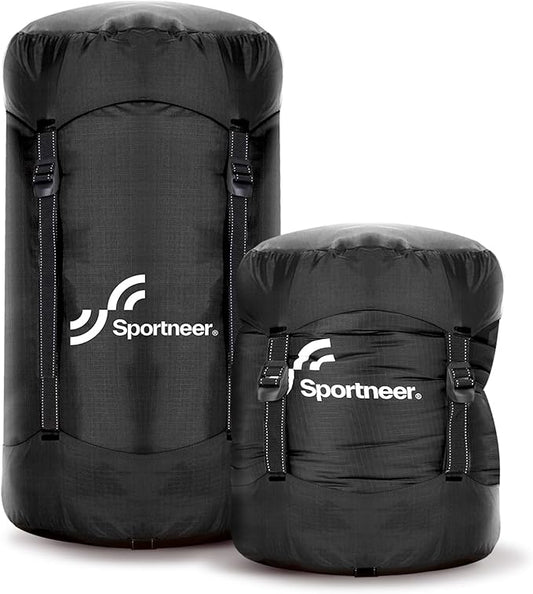 Sportneer Compression Sack, 13L/20L/40L/50L Sleeping Bag Stuff Sack, Tear-Resistant Ultralight Sleeping Bag Compression Sack-Space Saving Gear for Camping Hiking Travel