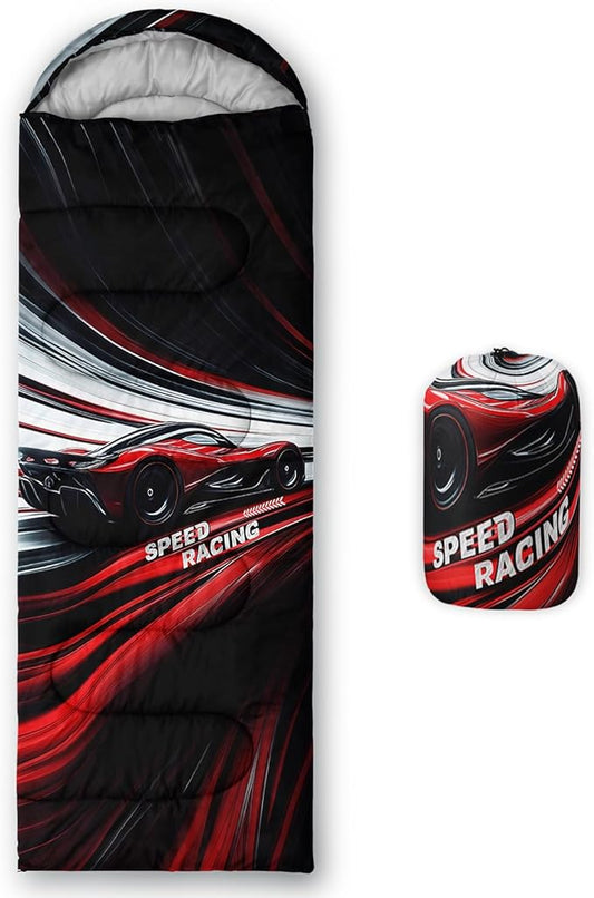 Print sleeping bag,sleeping bags,Outdoor Camping Sleeping Bag，Suitable For Children Boys And Girls Portable,Waterproof,Compact And Lightweight,Great For Outdoor Camping,Backpacking And Hiking