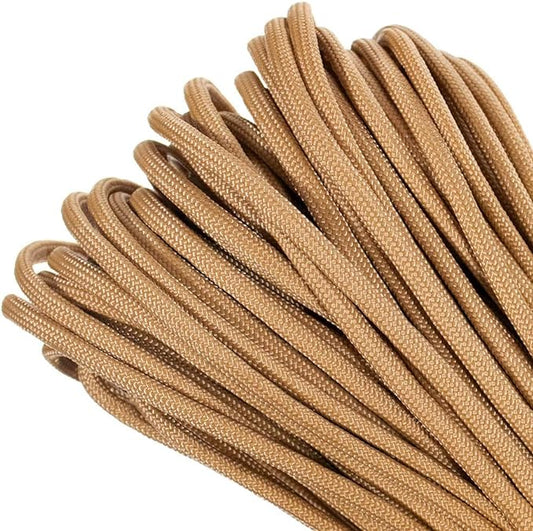 Paracord Planet Genuine Type III 550lb Paracord – Nylon Cord in Solid, Multi, and Reflective Colors – 25+ Colors and Length Options of 10', 25', 50', and 100'