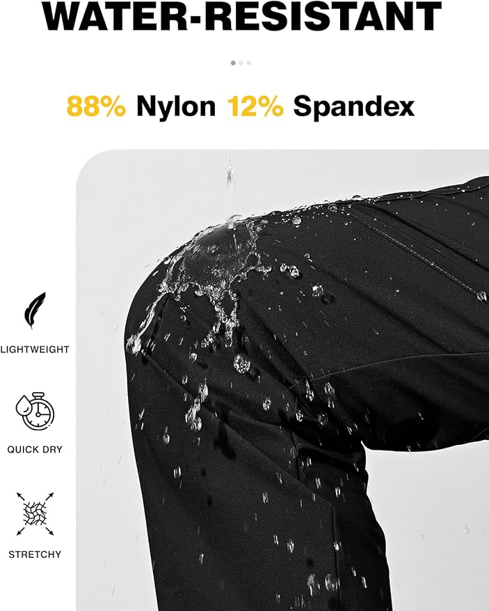 TBMPOY Women's Hiking Cargo Pants Lightweight Water Resistant Quick Dry Fishing Camping Travel Work Pant with 6 Pockets