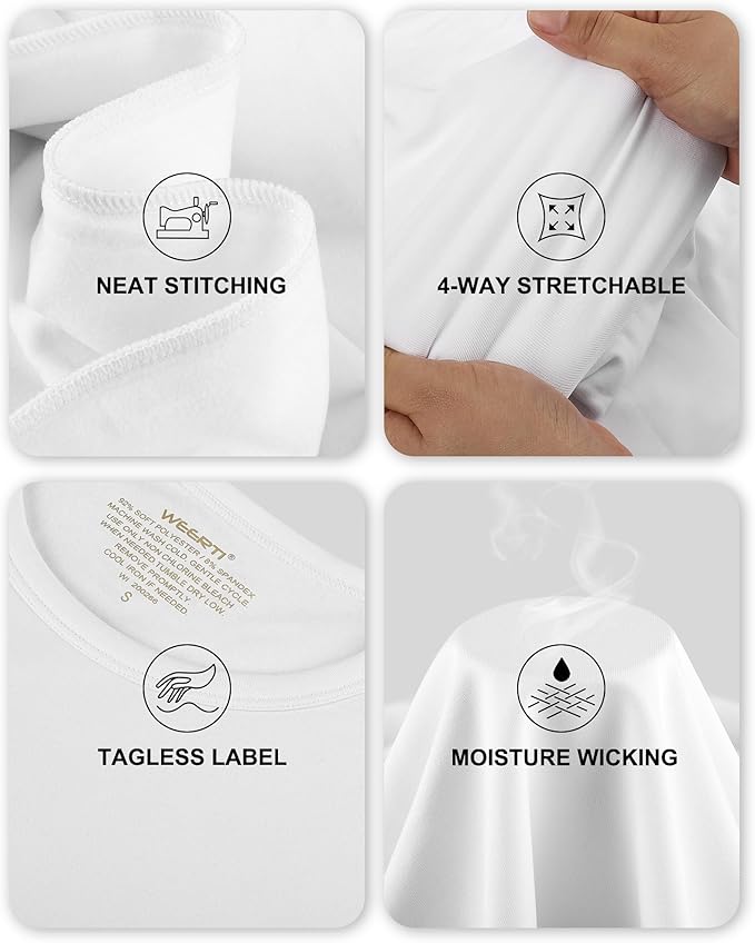 WEERTI Thermal Underwear for Women Long Johns with Fleece Lined, Base Layer Women Cold Weather Top Bottom