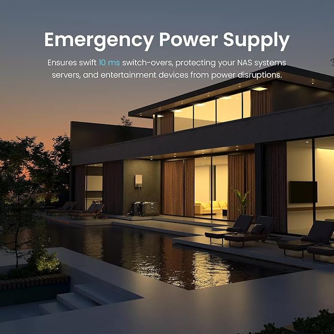 OUPES 3600W Portable Power Station Mega 3 with 2 * 240W Solar Panels, 3072Wh LiFePO4 battery w 6 Huge 3600W AC Output, Solar Generator for Home Emergency Backup, RV, In-grid, Off-grid