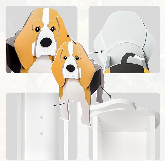 Beagle Dog Planter, Pet Shape Garden Pots Plant Pots for Indoor/Outdoor Gardens Decoration, Cute, Surprise Gifts/Souvenirs for Pet Lovers