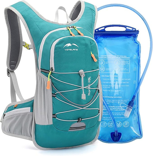 Hydration Backpack,Lightweight Hydration Pack with 1.5L Water Bladder, Water Backpack for Hiking Running, Biking