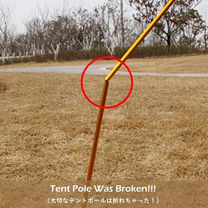 TRIWONDER Tent Pole Repair Splint Repair Kit Spare Repair Tube for Diameter 8.5-10.5mm