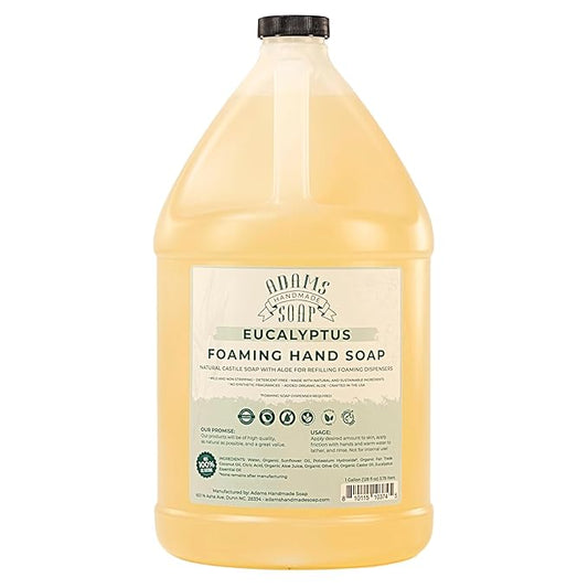Adams Handmade Soap Liquid Foaming Soap 1 Gal - Eucalyptus