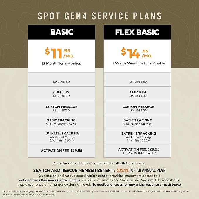 Spot Gen 4 Satellite GPS Messenger | Handheld Portable GPS Messenger for Hiking, Camping, Outdoor Activities | Globalstar Satellite Network Coverage | Subscription Applicable