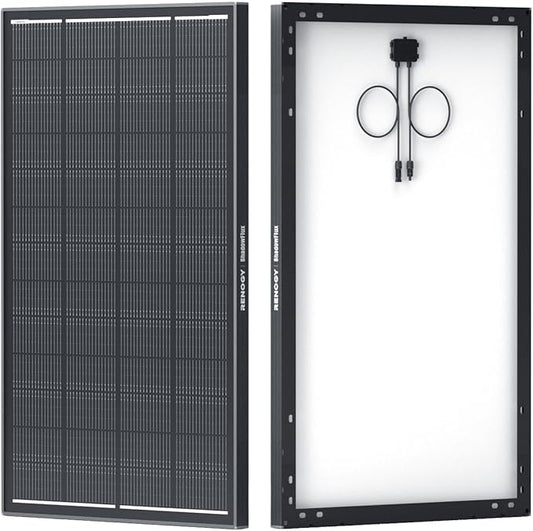 Renogy 200W ShadowFlux Anti-Shading N-Type Solar Panel, 12V 200 Watt Solar Panel 25% High-Efficiency, PV Module Power Charger for RV Marine Rooftop Farm Battery and Other Off-Grid Applications