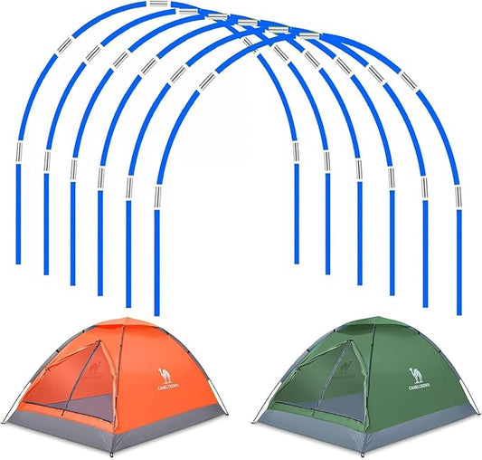 DIY 17 in, 36 Packs， Long Approximately 52ft, Diameter - 6.5mm Tent Pole, Replacement, Plant Grow Tunnel ，Telescopic Rod，Suitable for All Kinds of Outdoor Camping Tent
