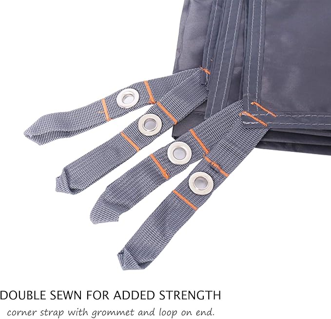 Hikeman Tent Footprint - Waterproof Camping Tarp, Heavy Duty Tent Floor Saver, Ultralight Ground Sheet Mat for Hiking, Backpacking, Hammock, Beach - Storage Bag Included(XXL-95”x83”)