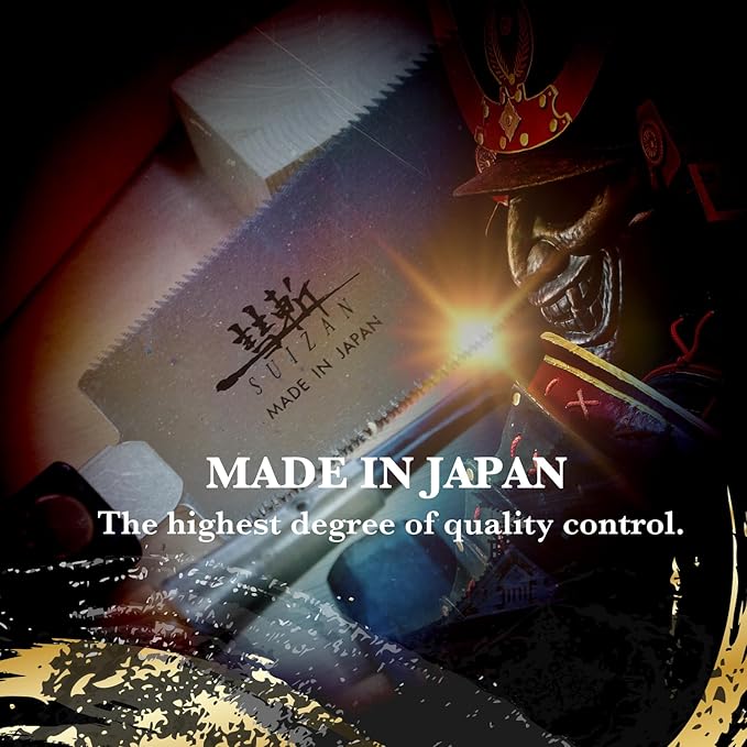 SUIZAN Ryoba Double Edge Saw 8" - Professional Japanese Pullsaw Handsaw Woodworking Tools