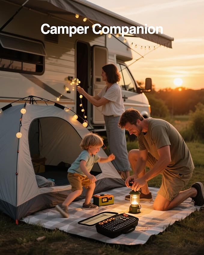 Luxtude Battery Organizer Storage Case with Tester, Clear Batteries Storage Organizers Holds 102 PCS, Hard Battery Holder Organizers, Drawer Caddy & Daddy,Camping Accessories (Batteries Not Included)