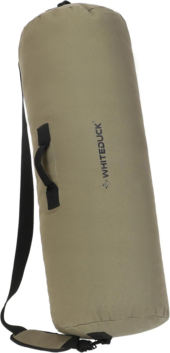 WHITEDUCK HOPLITE Heavy Duty Military Canvas Duffel Bag, Army Cargo Style, Foldable Tactical Outdoor Bag, Travel, Storage