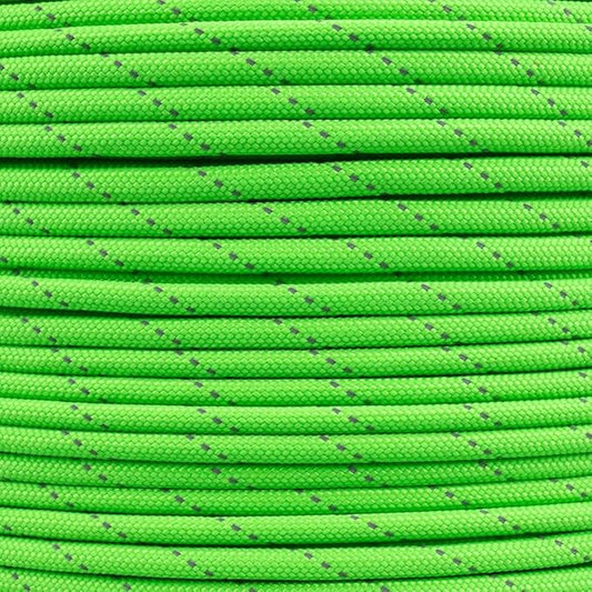 Paracord Planet Reflective 550lb Paracord – 7 Strand Type III Nylon Parachute Cord for Outdoor Visibility, Hiking, and Crafting – 30+ Colors and 4 Length Options