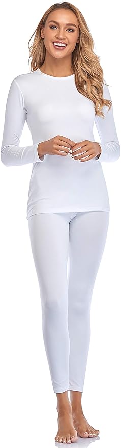Malist Women's Thermal Underwear Ultra Soft Long Johns Top with Fleece Lined