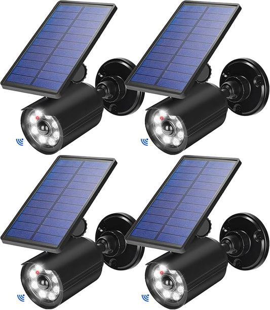 Solar Lights Outdoor Motion Sensor Flood Lights 2000LM IP67 Waterproof Security Spot Lights for Yard Garden Patio 4 Pack