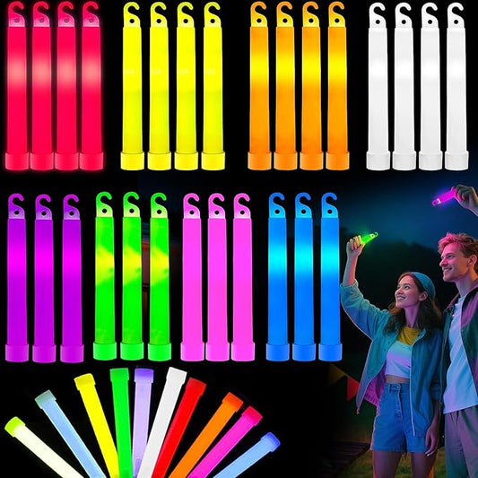 54 Pcs Glow Sticks - 4 inch Glow In the Dark Sticks Halloween Party Favors, Waterproof Glow Sticks Lights Bulk Party Pack for Kids with 9 Hours Duration, Party Favors Light Stick for Halloween Party
