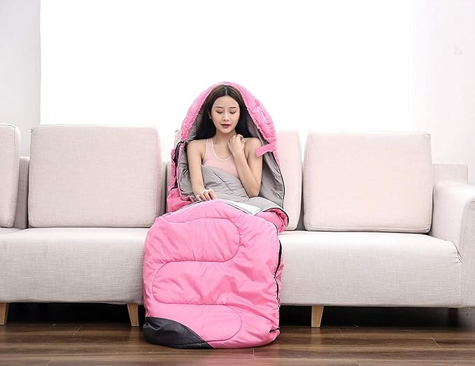 tuphen- Sleeping Bags for Adults Kids Boys Girls Backpacking Hiking Camping Microfiber Liner, Cold Warm Weather 4 Seasons Indoor Outdoor Use, Lightweight & Waterproof